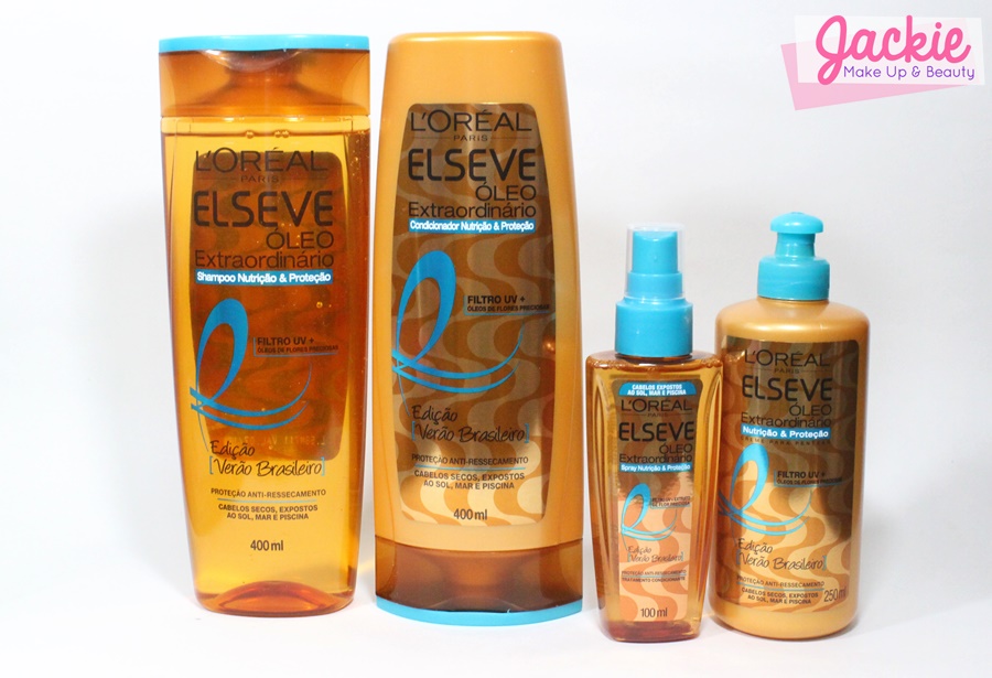 Durante o verão o cabelo fica ressecado, desnutrido e com toque áspero, com efeito queimado do verão. As causas são a superexposição ao cloro e ao sol, responsáveis pelo ressecamento dos fios. A maioria dos produtos não oferecem nutrição e a proteção adequada para esta exposição. Sua fórmula preciosa, com a combinação perfeita de Óleos de Flores Preciosas e Filtro-UV foi especialmente criada para nutrir e proteger os cabelos contra o ressecamento, preservando uma suavidade infinita. Resultado: os cabelos ressecados pelo verão renascem altamente nutridos e luminosos.